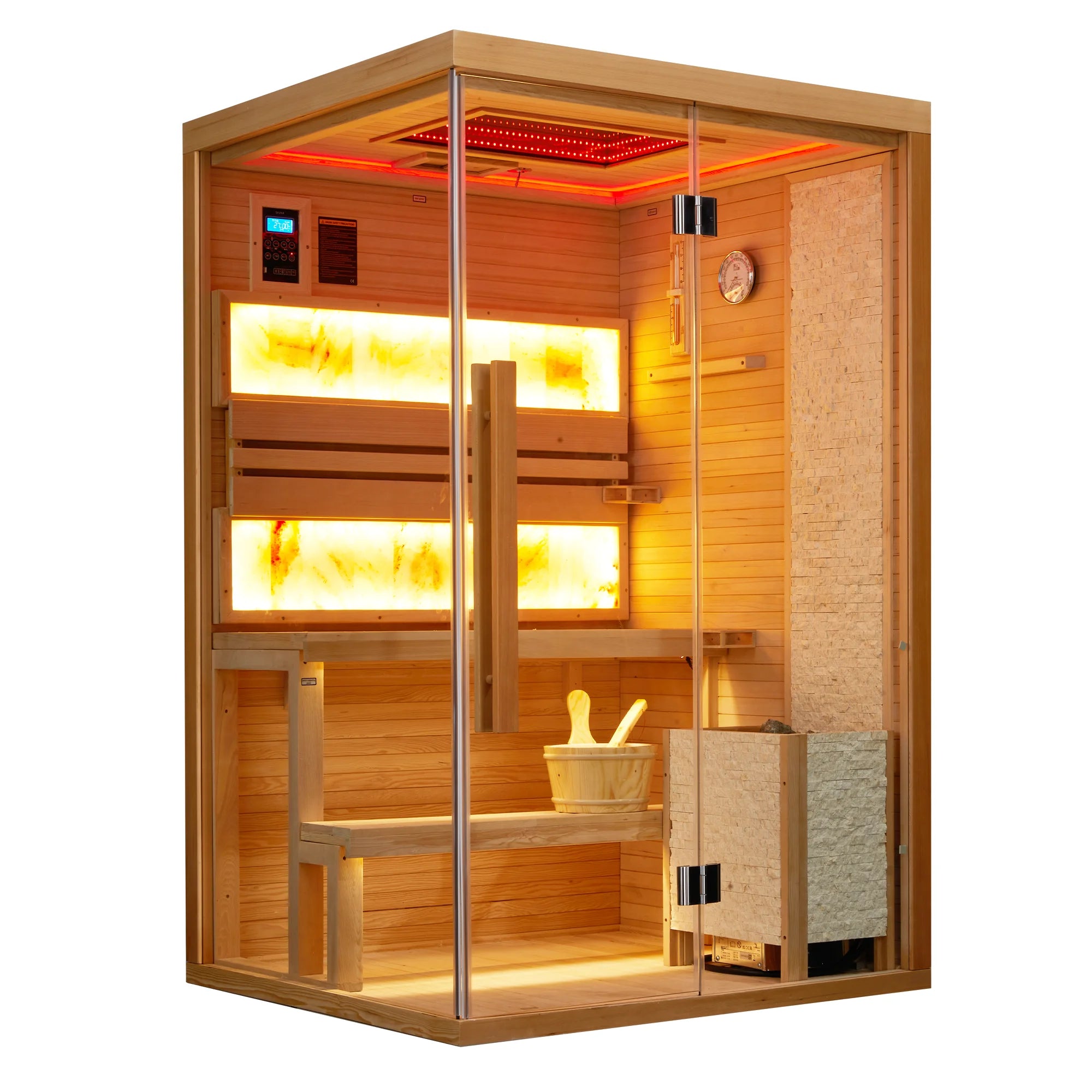 2-4 Person Steam Sauna, Traditional Sauna for Home, Home Spa Sauna, Indoor Sauna