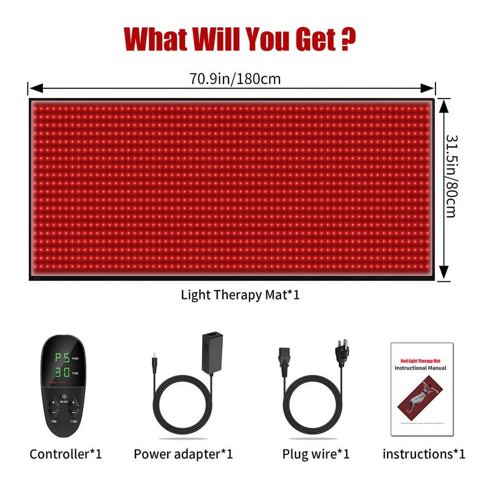 Red Light Pad,Leds Large Mat