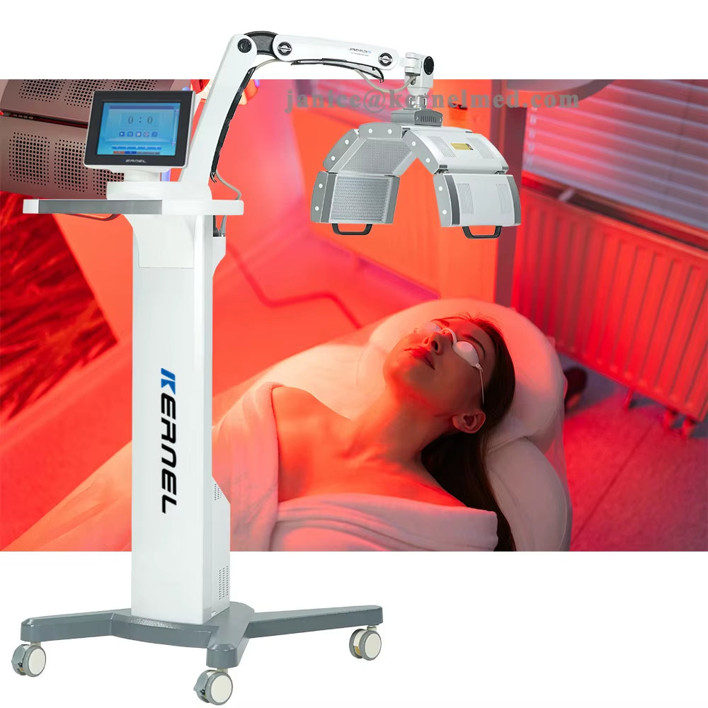 Professional Red Light Therapy Panel for Skin Healing after Laser Procedures Red Blue Yellow Light Therapy PDT KN-7000A