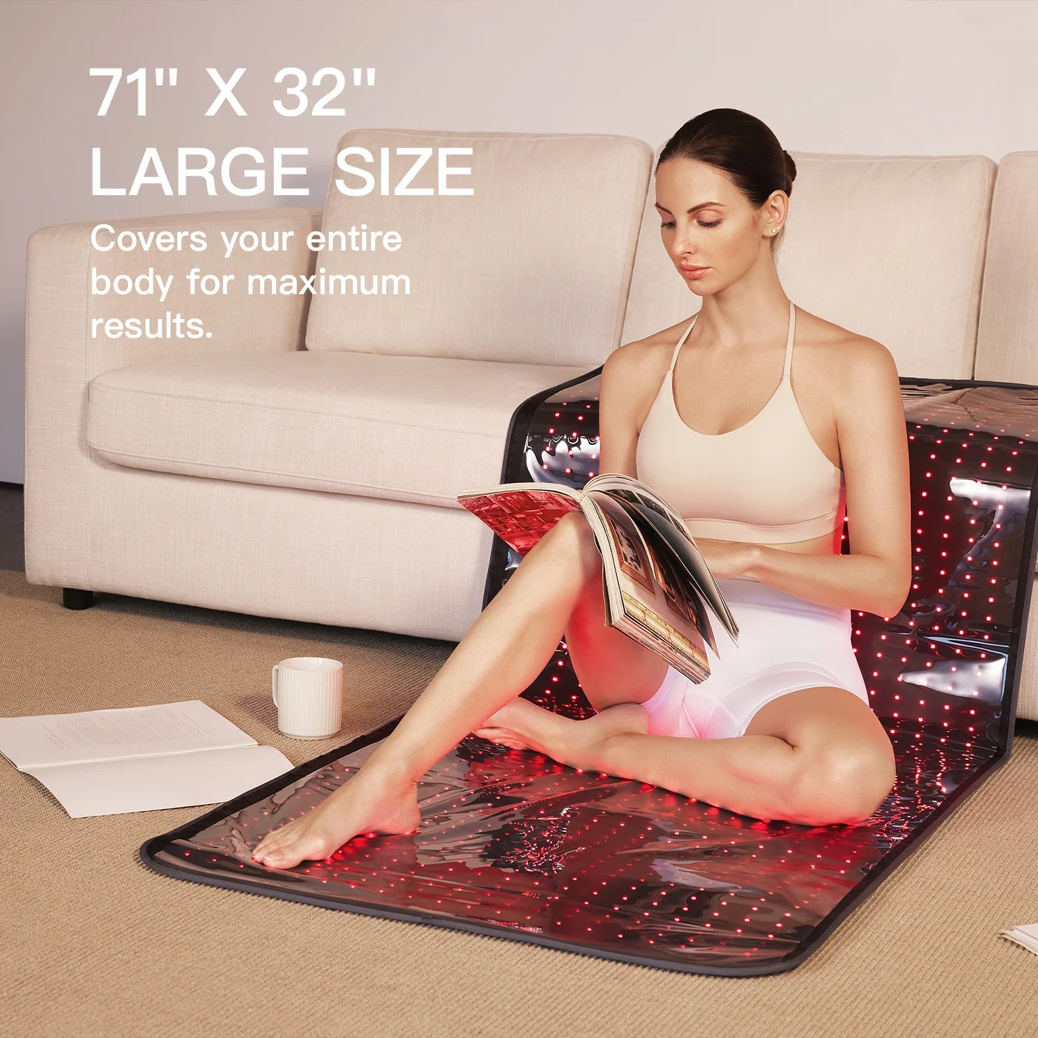 Red and Near-Infrared Light Therapy Mat Pro