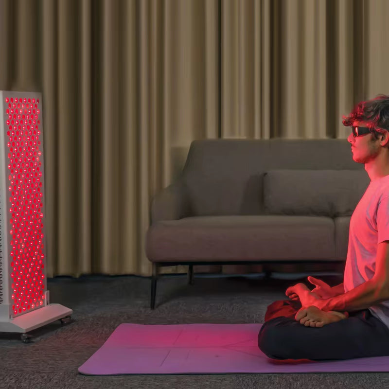 Red Light Therapy Wall Mount Red Light Panel Holder Full Body near Infrared Red Light Led Panel Bed
